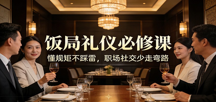 公众号收费文章：《饭局礼仪必修课：懂规矩不踩雷，职场社交少走弯路》-易网创