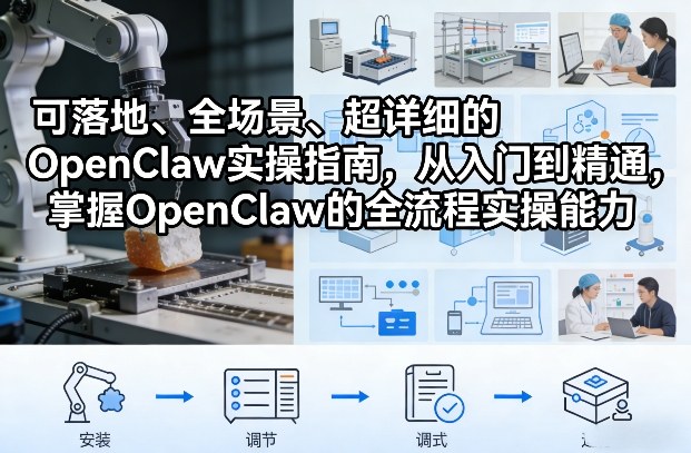 可落地、全场景、超详细的OpenClaw实操指南，从入门到精通，掌握OpenClaw的全流程实操能力-易网创